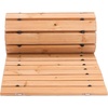 image:imageVEVOR Wooden Garden Pathway Roll Out Cedar Outdoor Walkway 8 ft x 17 in NonSlip Curved Garden Walkway Beach Wood Road FloorDecorative Lawn Paver for Backyard Boardwalk Wedding Party8ft17in