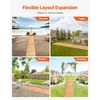 image:imageVEVOR Wooden Garden Pathway Roll Out Cedar Outdoor Walkway 8 ft x 17 in NonSlip Curved Garden Walkway Beach Wood Road FloorDecorative Lawn Paver for Backyard Boardwalk Wedding Party8ft17in