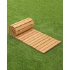 image:imageVEVOR Wooden Garden Pathway Roll Out Cedar Outdoor Walkway 8 ft x 17 in NonSlip Curved Garden Walkway Beach Wood Road FloorDecorative Lawn Paver for Backyard Boardwalk Wedding Party8ft17in