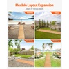 image:imageVEVOR Wooden Garden Pathway Roll Out Cedar Outdoor Walkway 8 ft x 17 in NonSlip Curved Garden Walkway Beach Wood Road FloorDecorative Lawn Paver for Backyard Boardwalk Wedding Party16ft17in