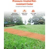 image:imageVEVOR Wooden Garden Pathway Roll Out Cedar Outdoor Walkway 8 ft x 17 in NonSlip Curved Garden Walkway Beach Wood Road FloorDecorative Lawn Paver for Backyard Boardwalk Wedding Party12ft17in