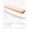 image:imageVEVOR Wooden Garden Stakes 25 Pcs 48x05x069 in Survey Grading Stakes Garden Ground Stake with Sharp Point Fir Wood Plant Support Stake Sign Posts for Silt Fence Backyard Boundaries Baselines05 x 15 x 36in25pcs