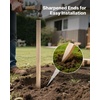 image:imageVEVOR Wooden Garden Stakes 25 Pcs 48x05x069 in Survey Grading Stakes Garden Ground Stake with Sharp Point Fir Wood Plant Support Stake Sign Posts for Silt Fence Backyard Boundaries Baselines069 x 05 x 48in25pcs