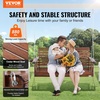 image:imageVEVOR Wooden Porch Swing 4 ft Patio Bench Swing for Courtyard amp Garden Upgraded 880 lbs Strong Load Capacity Heavy Duty Swing Chair Bench with Hanging Chains for Outdoors WhiteBrown