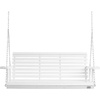 image:imageVEVOR Wooden Porch Swing 4 ft Patio Bench Swing for Courtyard amp Garden Upgraded 880 lbs Strong Load Capacity Heavy Duty Swing Chair Bench with Hanging Chains for Outdoors WhiteWhite