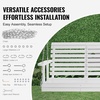 image:imageVEVOR Wooden Porch Swing 4 ft Patio Bench Swing for Courtyard amp Garden Upgraded 880 lbs Strong Load Capacity Heavy Duty Swing Chair Bench with Hanging Chains for Outdoors WhiteWhite