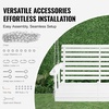 image:imageVEVOR Wooden Porch Swing 4 ft Patio Bench Swing for Courtyard amp Garden Upgraded 880 lbs Strong Load Capacity Heavy Duty Swing Chair Bench with Hanging Chains for Outdoors WhiteWhite