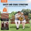 image:imageVEVOR Wooden Porch Swing 4 ft Patio Bench Swing for Courtyard amp Garden Upgraded 880 lbs Strong Load Capacity Heavy Duty Swing Chair Bench with Hanging Chains for Outdoors WhiteBrown