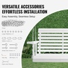 image:imageVEVOR Wooden Porch Swing 4 ft Patio Bench Swing for Courtyard amp Garden Upgraded 880 lbs Strong Load Capacity Heavy Duty Swing Chair Bench with Hanging Chains for Outdoors WhiteWhite
