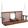 image:imageVEVOR Wooden Porch Swing 4 ft Patio Bench Swing for Courtyard amp Garden Upgraded 880 lbs Strong Load Capacity Heavy Duty Swing Chair Bench with Hanging Chains for Outdoors WhiteBrown