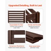 image:imageVEVOR Wooden Privacy Fence 48 x 37 inch Air Conditioner Fence 3 Panel Solid Outdoor Wood Privacy Screen with Metal Stakes Steel Frame Trash Can Hider Fences Suitable for Garden Pool