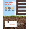 image:imageVEVOR Wooden Privacy Fence 48 x 37 inch Air Conditioner Fence 3 Panel Solid Outdoor Wood Privacy Screen with Metal Stakes Steel Frame Trash Can Hider Fences Suitable for Garden Pool