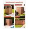 image:imageVEVOR Wooden Privacy Fence 48 x 49 inch Air Conditioner Fence 2 Panel Solid Outdoor Wood Privacy Screen with Metal Stakes Steel Frame Trash Can Hider Fences Suitable for Garden Pool3