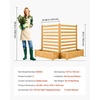 image:imageVEVOR Wooden Privacy Fence 48 x 49 inch Air Conditioner Fence 2 Panel Solid Outdoor Wood Privacy Screen with Metal Stakes Steel Frame Trash Can Hider Fences Suitable for Garden Pool2