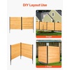 image:imageVEVOR Wooden Privacy Fence 48 x 49 inch Air Conditioner Fence 2 Panel Solid Outdoor Wood Privacy Screen with Metal Stakes Steel Frame Trash Can Hider Fences Suitable for Garden Pool2