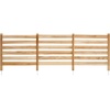 image:imageVEVOR Wooden Privacy Fence 48 x 49 inch Air Conditioner Fence 2 Panel Solid Outdoor Wood Privacy Screen with Metal Stakes Steel Frame Trash Can Hider Fences Suitable for Garden Pool3