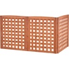 image:imageVEVOR Wooden Privacy Fence 48 x 49 inch Air Conditioner Fence 2 Panel Solid Outdoor Wood Privacy Screen with Metal Stakes Steel Frame Trash Can Hider Fences Suitable for Garden Pool3