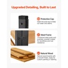 image:imageVEVOR Wooden Privacy Fence 48 x 49 inch Air Conditioner Fence 2 Panel Solid Outdoor Wood Privacy Screen with Metal Stakes Steel Frame Trash Can Hider Fences Suitable for Garden Pool2