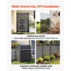 image:imageVEVOR Wooden Privacy Screen36 W x 73 H Outdoor Privacy Screen Freestanding Wood Privacy Panel with StandOutdoor Divider for Balcony Patio Lawn GardenBlack
