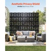 image:imageVEVOR Wooden Privacy Screen36 W x 73 H Outdoor Privacy Screen Freestanding Wood Privacy Panel with StandOutdoor Divider for Balcony Patio Lawn GardenBlack Up