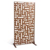 image:imageVEVOR Wooden Privacy Screen36 W x 73 H Outdoor Privacy Screen Freestanding Wood Privacy Panel with StandOutdoor Divider for Balcony Patio Lawn GardenBrown Street