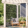 image:imageVEVOR Wooden Privacy Screen36 W x 73 H Outdoor Privacy Screen Freestanding Wood Privacy Panel with StandOutdoor Divider for Balcony Patio Lawn GardenBlack Leaf