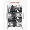 image:imageVEVOR Wooden Privacy Screen36 W x 73 H Outdoor Privacy Screen Freestanding Wood Privacy Panel with StandOutdoor Divider for Balcony Patio Lawn GardenBlack Street