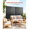 image:imageVEVOR Wooden Privacy Screen36 W x 73 H Outdoor Privacy Screen Freestanding Wood Privacy Panel with StandOutdoor Divider for Balcony Patio Lawn GardenBlack