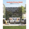 image:imageVEVOR Wooden Privacy Screen36 W x 73 H Outdoor Privacy Screen Freestanding Wood Privacy Panel with StandOutdoor Divider for Balcony Patio Lawn GardenBlack Street