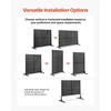 image:imageVEVOR Wooden Privacy Screen36 W x 73 H Outdoor Privacy Screen Freestanding Wood Privacy Panel with StandOutdoor Divider for Balcony Patio Lawn GardenBlack