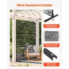 image:imageVEVOR Wooden Privacy Screen36 W x 73 H Outdoor Privacy Screen Freestanding Wood Privacy Panel with StandOutdoor Divider for Balcony Patio Lawn GardenBlack Leaf