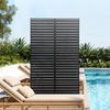 image:imageVEVOR Wooden Privacy Screen36 W x 73 H Outdoor Privacy Screen Freestanding Wood Privacy Panel with StandOutdoor Divider for Balcony Patio Lawn GardenBlack