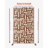 image:imageVEVOR Wooden Privacy Screen36 W x 73 H Outdoor Privacy Screen Freestanding Wood Privacy Panel with StandOutdoor Divider for Balcony Patio Lawn GardenBrown Street