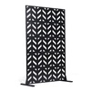 image:imageVEVOR Wooden Privacy Screen36 W x 73 H Outdoor Privacy Screen Freestanding Wood Privacy Panel with StandOutdoor Divider for Balcony Patio Lawn GardenBlack Up