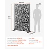 image:imageVEVOR Wooden Privacy Screen36 W x 73 H Outdoor Privacy Screen Freestanding Wood Privacy Panel with StandOutdoor Divider for Balcony Patio Lawn GardenBlack Leaf