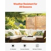 image:imageVEVOR Wooden Privacy Screen36 W x 73 H Outdoor Privacy Screen Freestanding Wood Privacy Panel with StandOutdoor Divider for Balcony Patio Lawn GardenNatural Wood