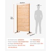 image:imageVEVOR Wooden Privacy Screen36 W x 73 H Outdoor Privacy Screen Freestanding Wood Privacy Panel with StandOutdoor Divider for Balcony Patio Lawn GardenNatural Wood