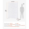 image:imageVEVOR Wooden Privacy Screen36 W x 73 H Outdoor Privacy Screen Freestanding Wood Privacy Panel with StandOutdoor Divider for Balcony Patio Lawn GardenWhite Street