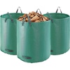 image:imageVEVOR 3Pack 72 Gallon Reusable Yard Waste Bag Large Lawn Garden Bags Heavy Duty Collapsible Garden Leaf Trash Container StandUp Grass Clipping Bin with Reinforcement Ring and Handles 264x30 in
