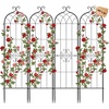 image:imageVEVOR 6 Packs Metal Garden Trellis for Climbing Plants Outdoor 71x20in Rustproof Plant Tall Trellis for Rose Vine Flowers and Vegetables4 PacksStyle2