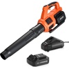 image:imageVEVOR 63CC Backpack Leaf Blower Gas Powered 189L Tank Delivers 1110CFM amp 220MPH Perfect for Garden Maintenance Clearing Leaves amp Snow20V Battery Leaf Blower