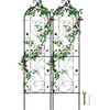 image:imageVEVOR 71 x 20 in 4 Packs Rustproof Metal Garden Flower Trellis Outdoor Climbing Rose amp Cucumber Support Decorative Clematis Trellis for Courtyards amp Lawns60H x 15W