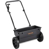 image:imageVEVOR Broadcast Spreader 50LBS Capacity Drop Spreader with Hopper Grate 18 in Spreading Width amp 30 Settings 10 in All Terrain Tires Garden amp Lawn Spreaders for Seed Fertilizer