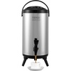 image:imageVEVOR Commercial Beverage Dispenser 2 Tanks 18 L  19 QT Per Tank Juice Dispenser 370W Stainless Steel Ice Tea Drink Machine with 45F54F Cooling Temperature for Cold Drink Restaurant Bar Party1 tanks x 92L