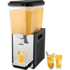 image:imageVEVOR Commercial Beverage Dispenser 2 Tanks 18 L  19 QT Per Tank Juice Dispenser 370W Stainless Steel Ice Tea Drink Machine with 45F54F Cooling Temperature for Cold Drink Restaurant Bar Party18L1
