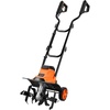 image:imageVEVOR Corded Electric Tiller 14 Inch Tilling Width Garden Rototiller 10Amp Motor HeavyDuty Tilling Machine Cultivator with Steel Tines and Foldable Handle for Lawn Yard and Gardening Care