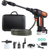 image:imageVEVOR Cordless Pressure Washer 1200PSI MAX Portable Pressure Washer with Brushless Motor Dual Batteries 6in1 Nozzle amp Water Hose 4 Speed Adjustable Handheld Power Cleaner for Home Garden Patio