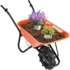 image:imageVEVOR Electric Wheelbarrow Cart 500W Powered Utility Garden Wagon Dump Cart 45 Cu Ft Load amp 573 lbs Capacity with Metal Handle amp 16 Track Wheels Two Wheel Barrow Yard Cart amp Wagons for LawnElectric 4 Cu Ft Load  330 lbs