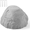 image:imageVEVOR Faux Rock Cover Outdoor Fake Rock Well Pump Cover Realistic Natural Texture Lightweight amp WeatherResistant Polyresin Artificial Boulder for Landscaping Garden Yard Dcor Brown Small SizeIrregular conesmall sizelight grey