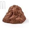 image:imageVEVOR Faux Rock Cover Outdoor Fake Rock Well Pump Cover Realistic Natural Texture Lightweight amp WeatherResistant Polyresin Artificial Boulder for Landscaping Garden Yard Dcor Brown Small SizeIrregular conesmall sizebrown